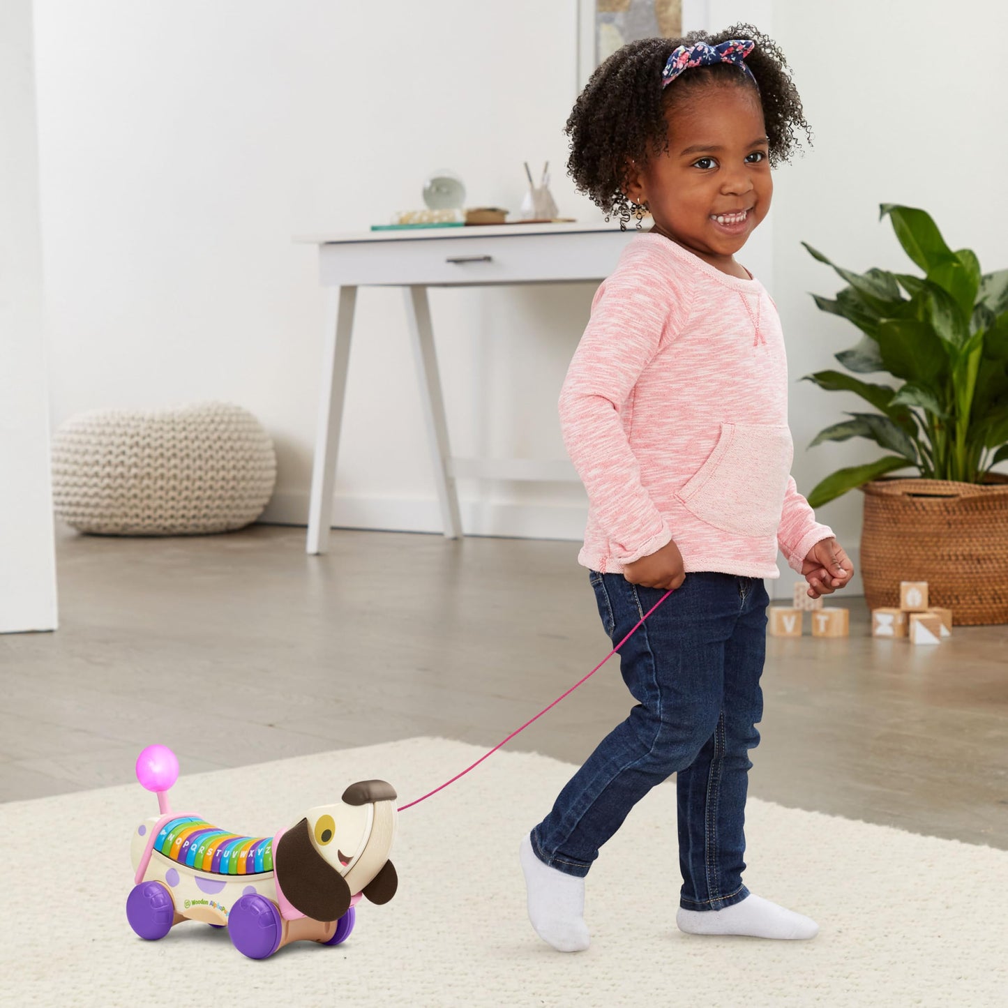 Leapfrog Wooden Alphapup, Purple