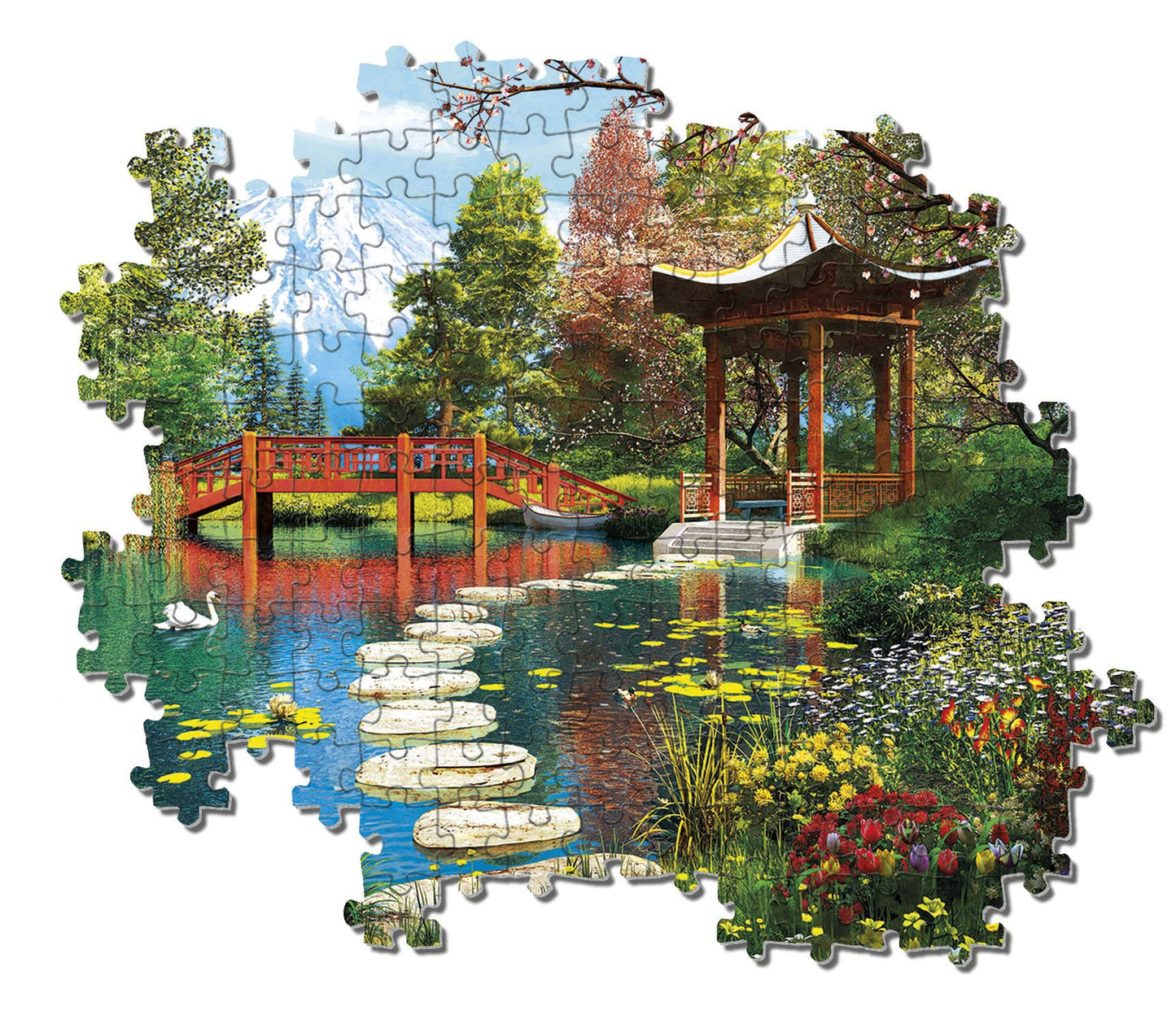 Clementoni - 39513 Collection - Fuji Garden - 1000 Pieces, Puzzle For Adults Multicoloured