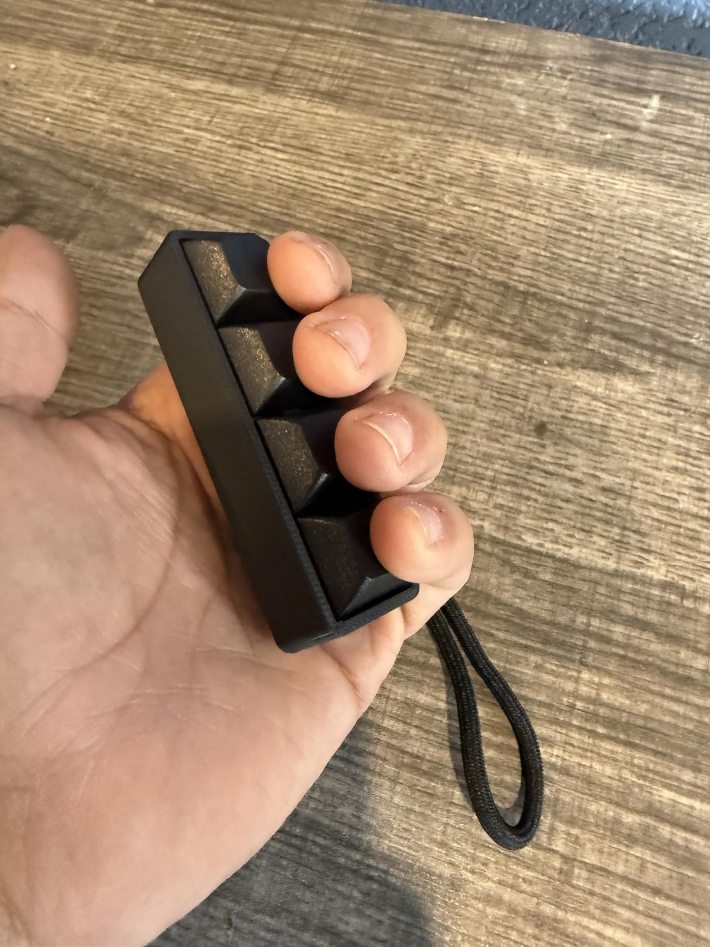 Zkeebs Four-Button Clicky Mechanical Switch Fidget Toy - Plastic, Red Keycaps, Black Base, Stress Relief, ADHD Stim Toy