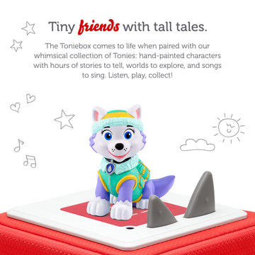 Tonies Everest Audio Play Character - Small White Plastic Figure from Paw Patrol