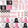 Yeyeplum 75 Pieces Basketball Team Gifts Set Includes 12 Pcs Makeup Bag 12 Ball Drawstring Bags 12 Hair Ties 12 Bracelets 12 Pcs