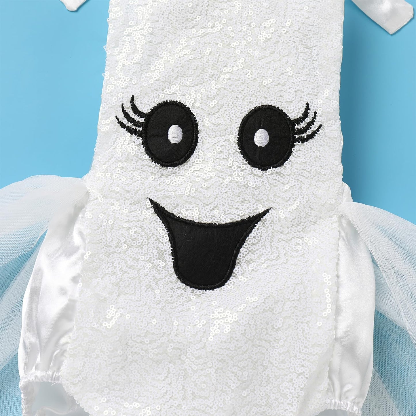 Newborn Baby Ghost Costume: Toddler Halloween Costumes Girls Ghost Romper Dress Up With Socks Infant My First Halloween Outfit Kids Cosplay October Themed Birthday Photoshoot White Ghost 0-3 Months