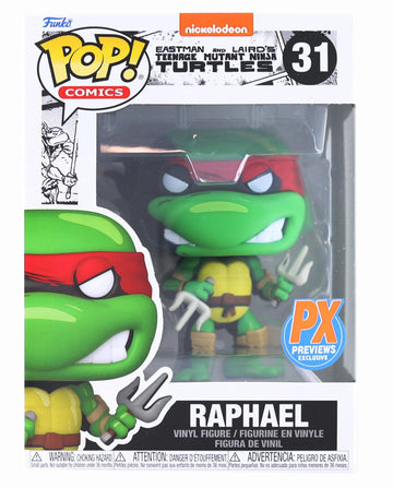 Funko Pop! Comics Teenage Mutant Ninja Turtles: Raphael Previews limited availability Vinyl Figure