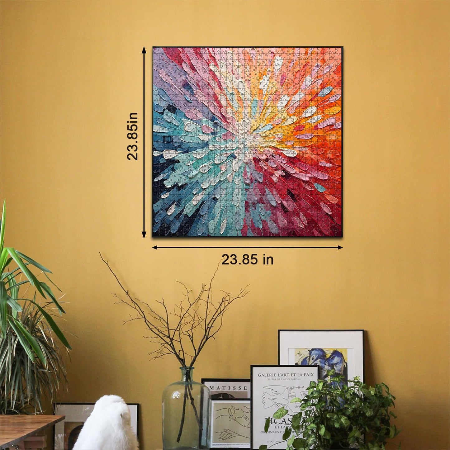 Impossible Puzzles For Adults 1000 Piece, Colorful Hard Difficult Puzzles For Adults Art Painting, Gradient Rainbow Puzzle Challenging Jigsaw Puzzles For Adults