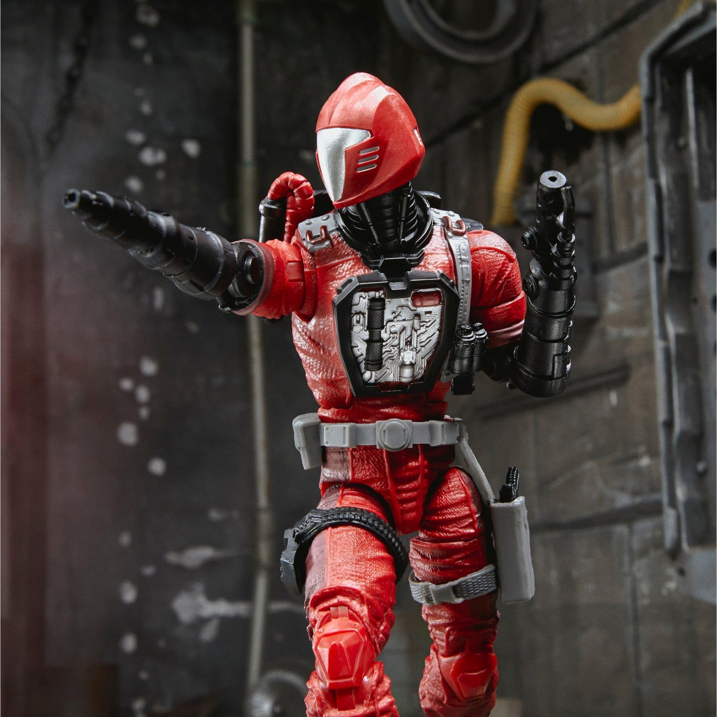 G.I. Joe Crimson B.A.T. Action Figure, 6-Inch Scale, Multicolor, Model F4032, 60 Collectible Premium Toy with Multiple Accessories