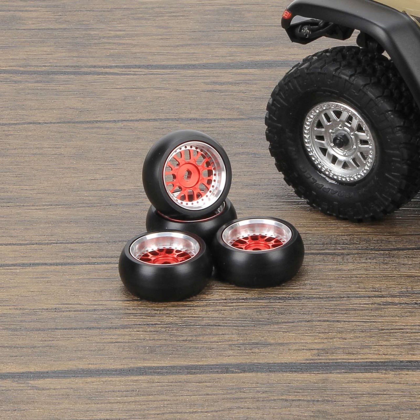 RCAWD RC Rims and Tires for 1/28 Wltoys Kyosho Mini-Z, Mini-Q, Mini-D, K969 K989 P929 Drift Rally Upgrades, No More Glue RC Whee