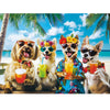 300 Piece Puzzles for mature-themeds Cute Beach Dog Jigsaw Puzzle for mature-themeds Children Seniors Large Piece Animal Puzzle for Kids Ages 8-10 10-12 Challenging Funny Corgi Puzzle Family Game Great Gift 20.5*15in