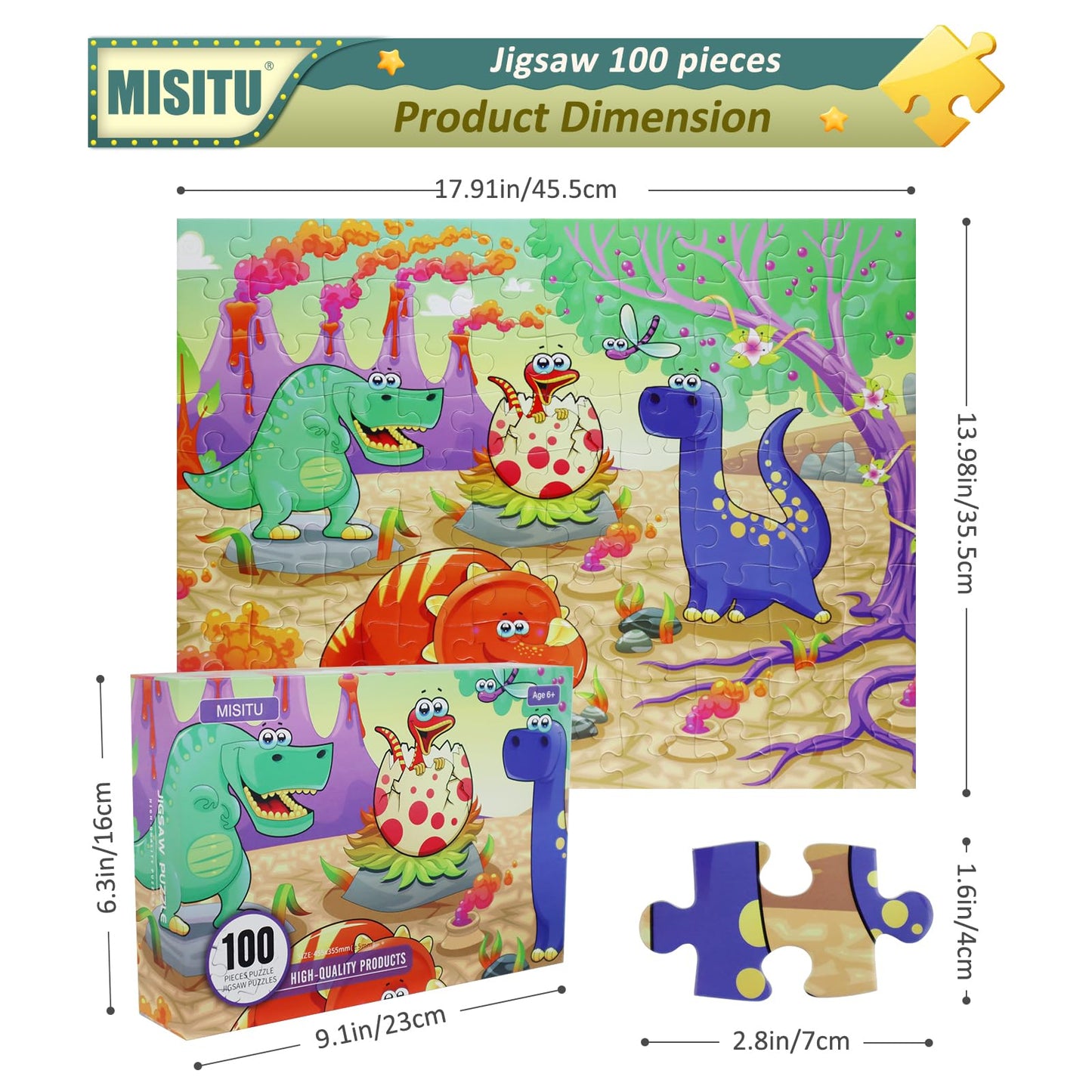 Misitu 100 Piece Puzzles For Kids Challenge Difficult Puzzles 100 Piece Puzzles For Adults Landscape Puzzles 100 Pieces Fantasy