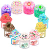 Scented 11 Pack Slime Kit With 4 Clear And 7 Butter Slime,Peach Slime,Super Soft Non-Sticky, Jelly Cube Crunchy Crystal Slime, B