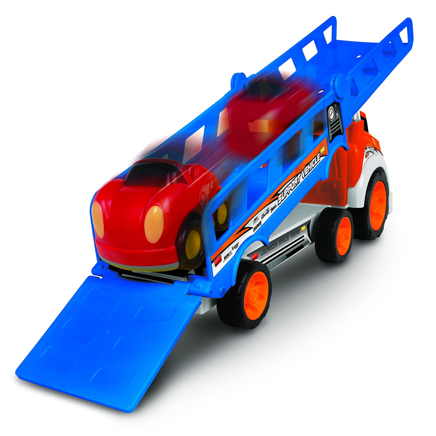 Nkok Junior Racers Free Wheel 2-In-1 Slide Transporter W/ 2 Vehicles