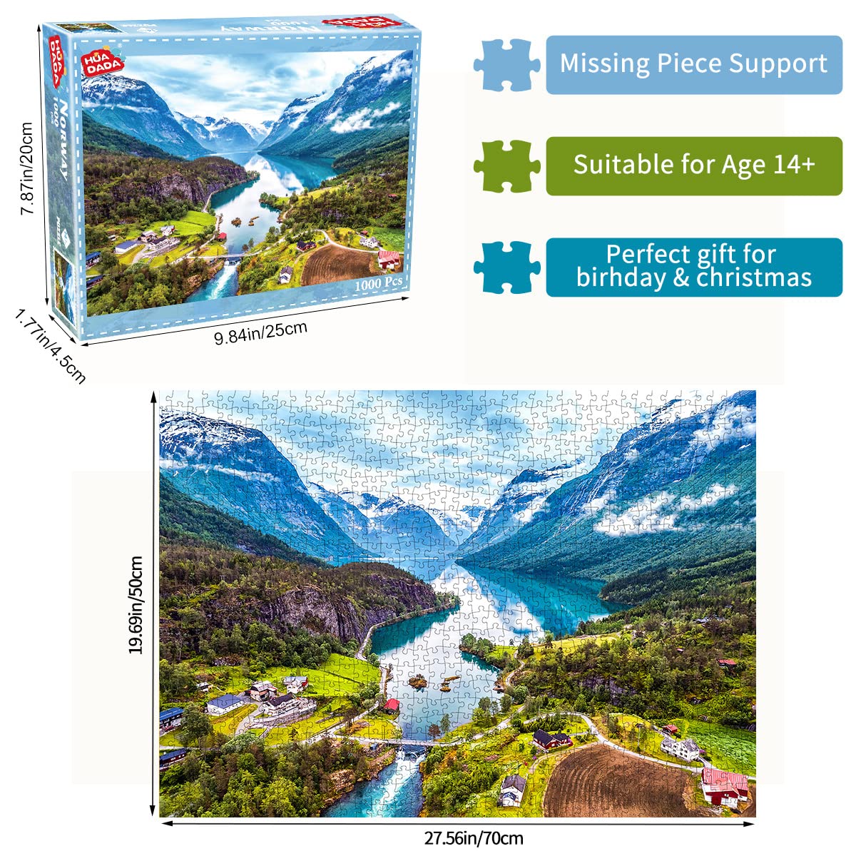 Jigsaw Puzzles For Adults 1000 Piece Puzzle For Adults 1000 Pieces Puzzle 1000 Pieces- Geiranger Fjord Norway