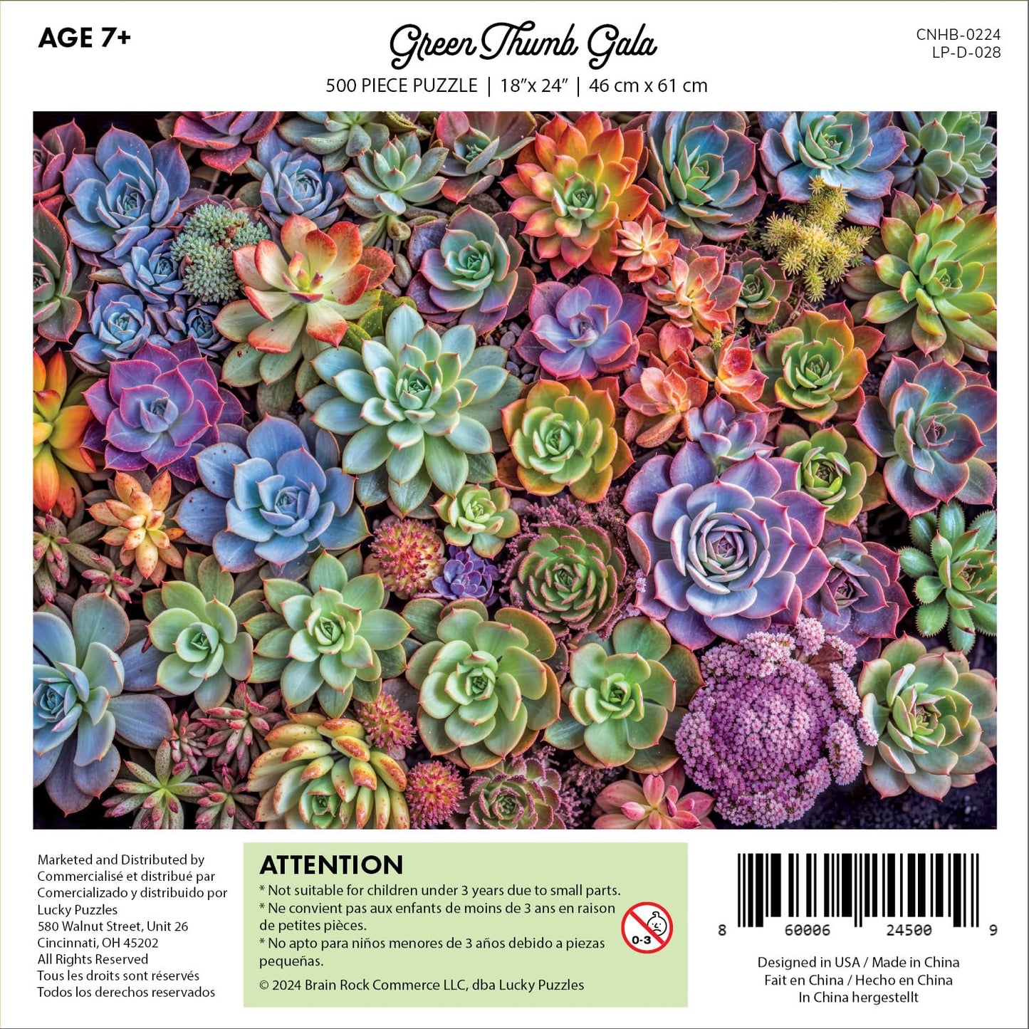 Lucky Puzzles Green Thumb Gala | 500 Piece Jigsaw Puzzle For Adults | Premium Quality | Colorful Artwork Puzzle | Brain Teasing