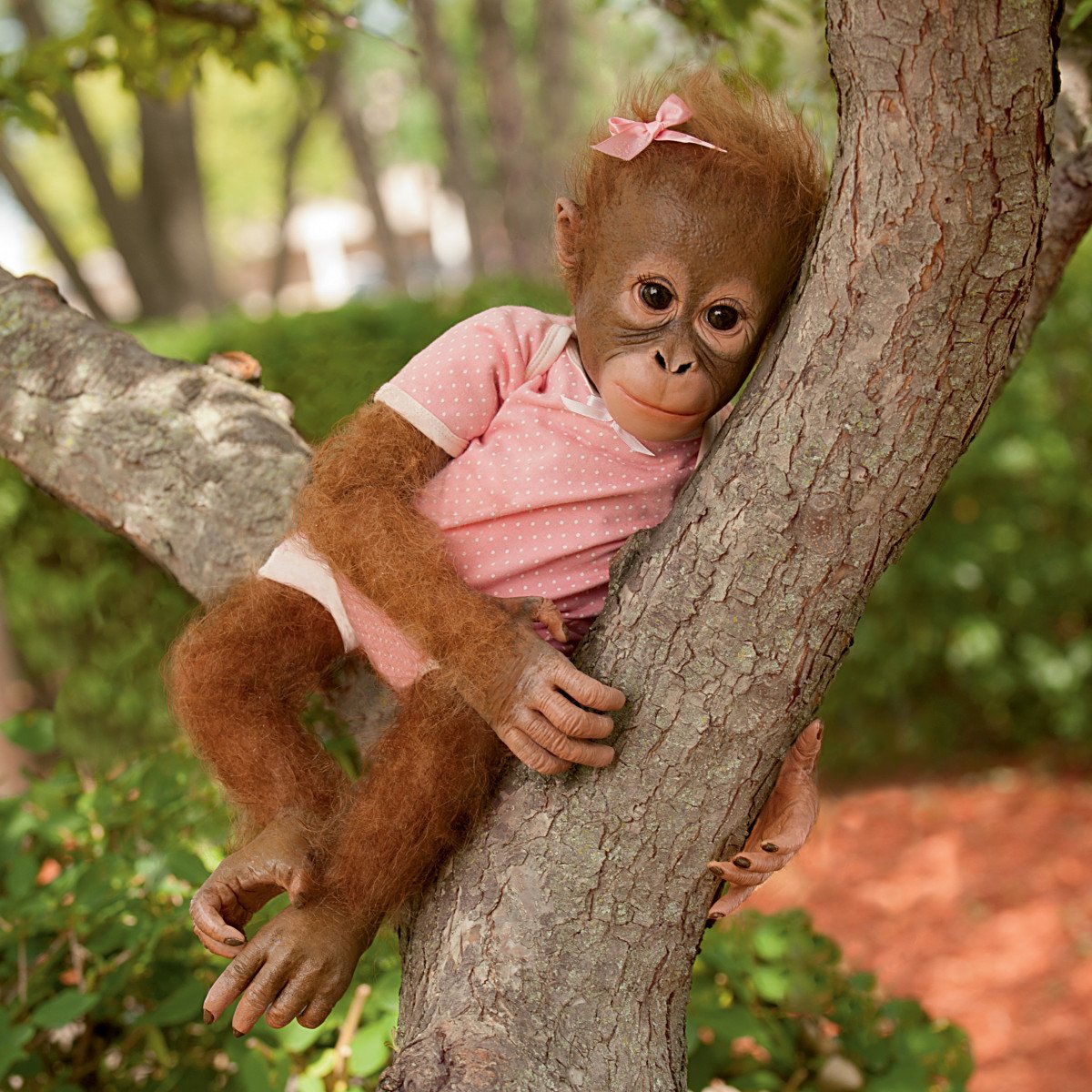 The Ashton-Drake Galleries Annabelle'S Hugs So Truly Real Poseable Lifelike Monkey Doll