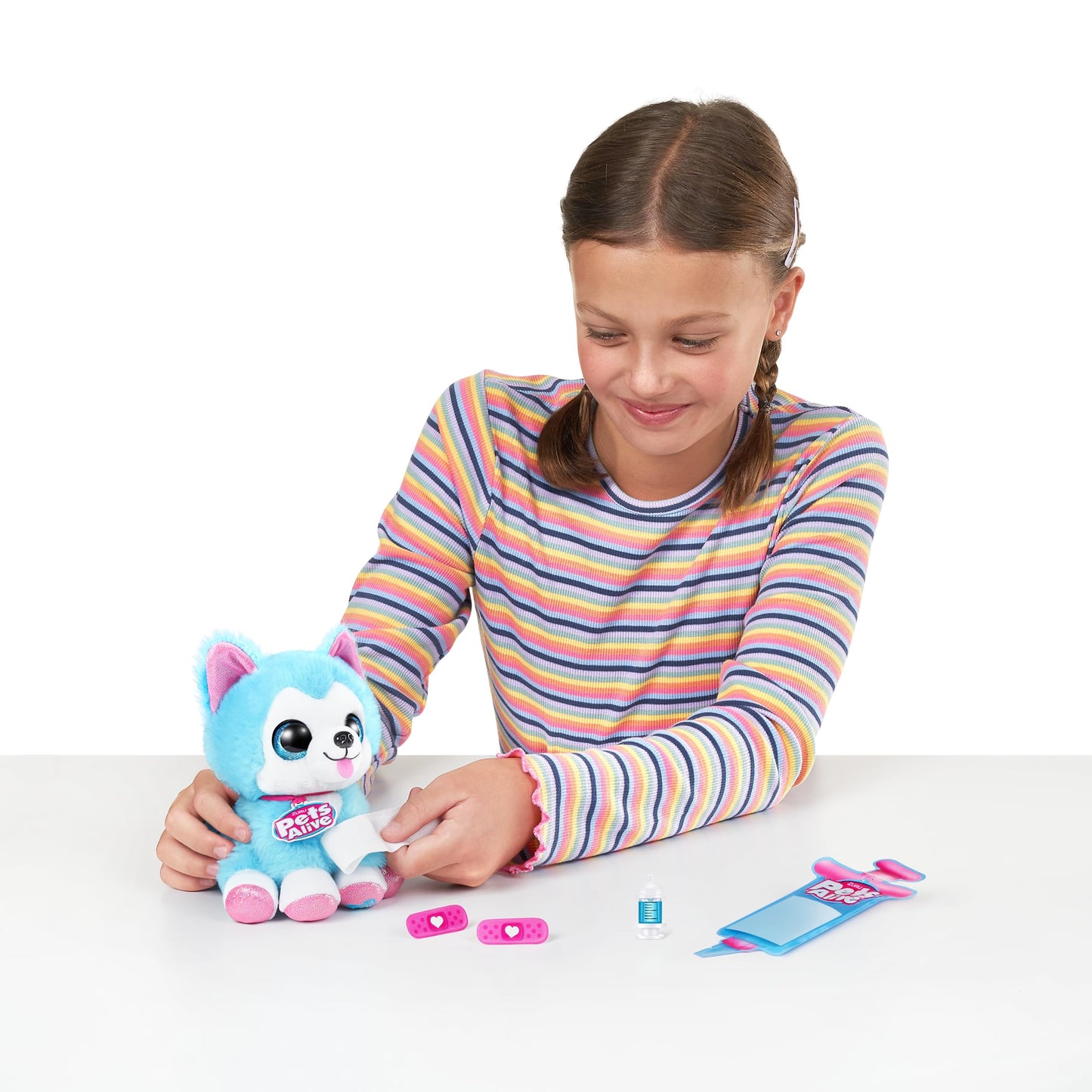 Pets Alive ZURU Surprise Puppy Plush - Border Collie, Series 3, Cotton, Model 9540D with Electronic Speak & Repeat