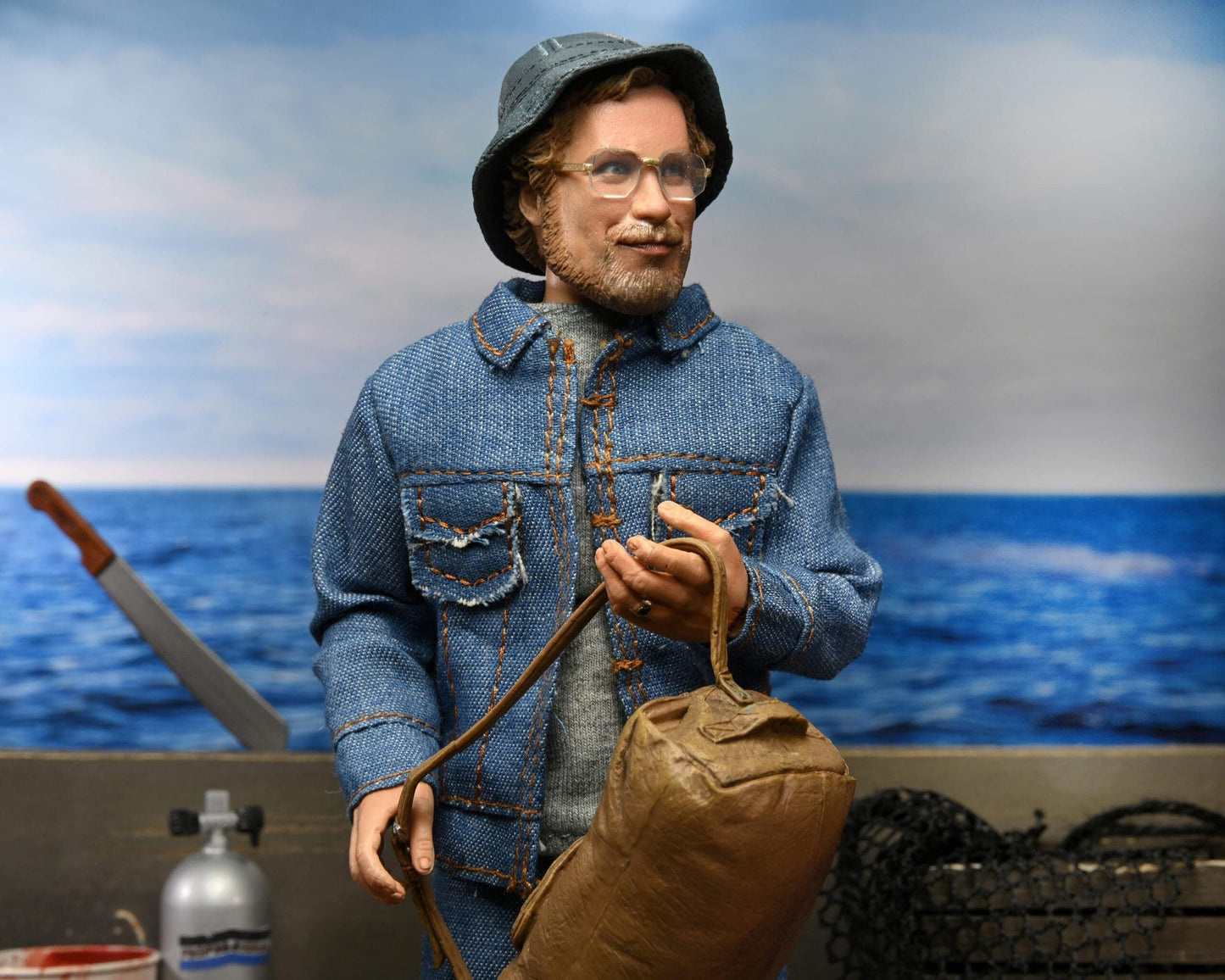 NECA Jaws Matt Hooper 8" Clothed Action Figure - Dark Blue - Model 3344 - Collectible Toy