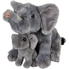 Rhode Island Novelty Adventure t Birth of Life Elephant with Baby Plush Toy 11 H