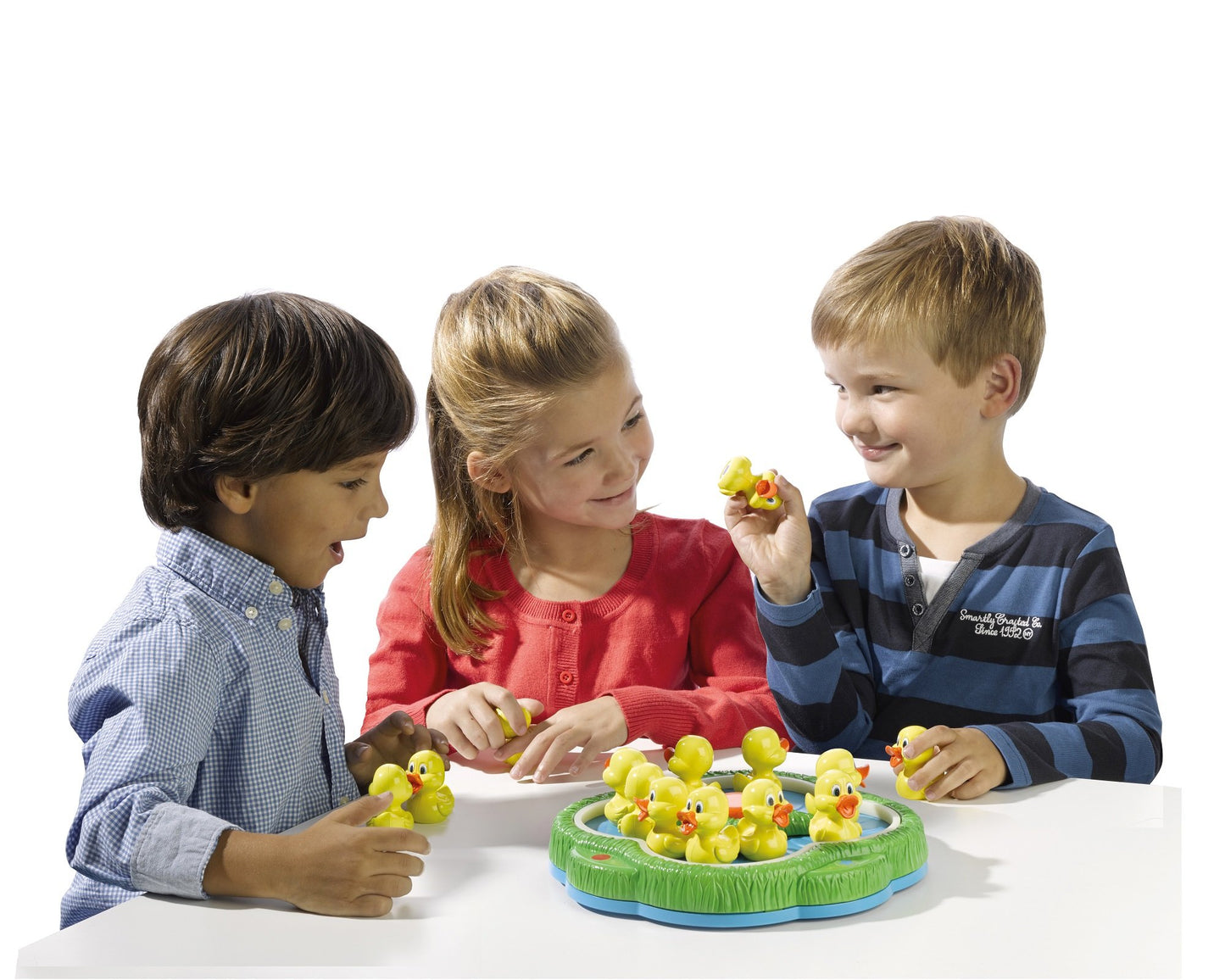 Pressman Lucky Ducks - The Memory And Matching Game That Moves - Includes A Fun Pop The Pig Make-A-Match Card Game-Multicolor