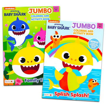 Baby Shark Activity Coloring Book Set - Bundle Includes Baby Shark Coloring Books, Stickers, Games, Puzzles, and More | Baby Sha