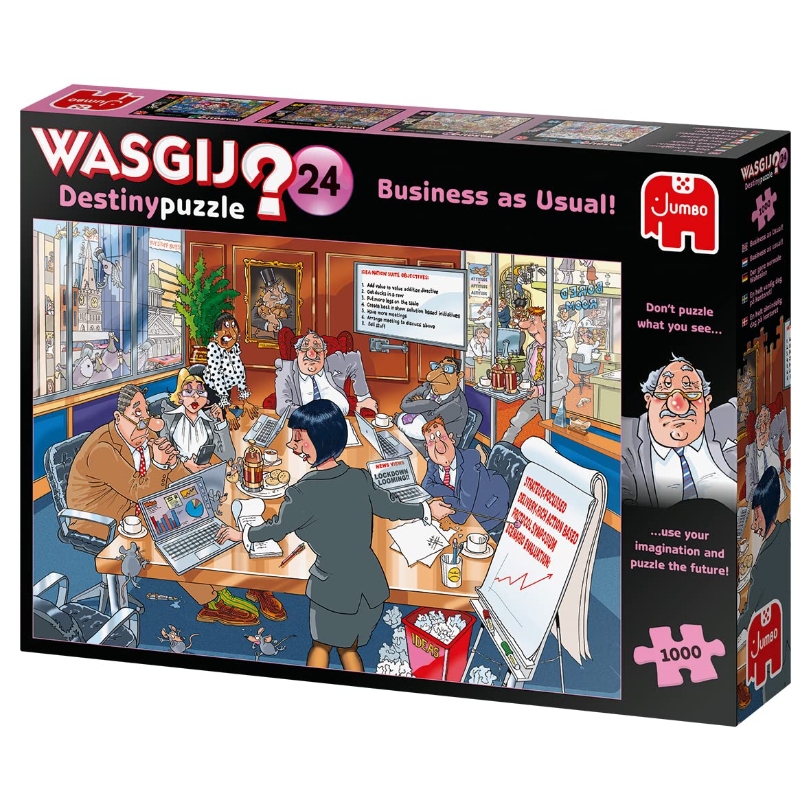 Jumbo, Wasgij, Destiny 24 - Business As Usual!, Unique Collectable Jigsaw Puzzle For Adults, 1,000 Piece