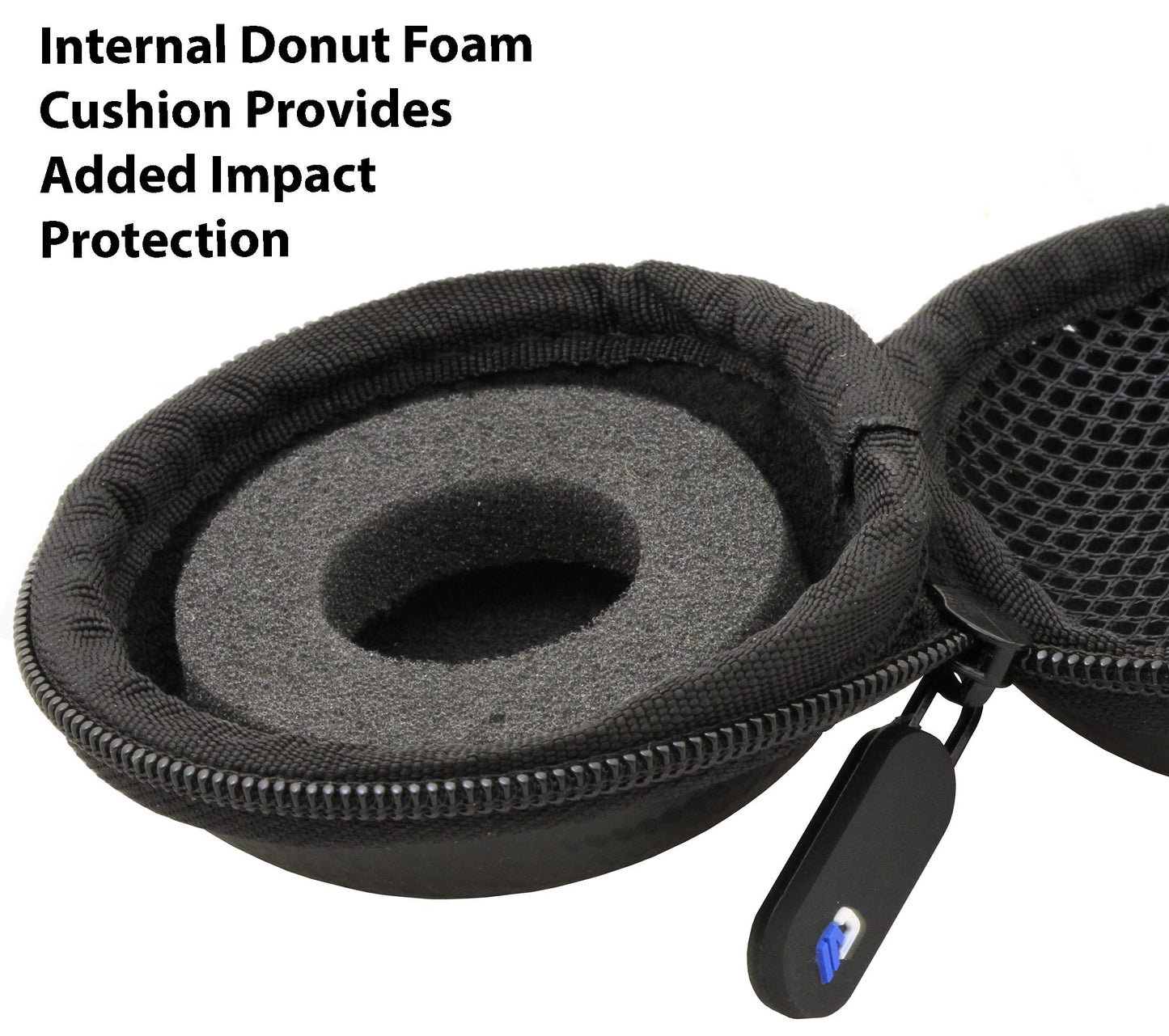 Casematix Blue Clip-On Toy Travel Case Compatible With Tamagotchi On Virtual Interactive Pet Game, Giga Pets Ar And More Digital Pets, Black Case Only