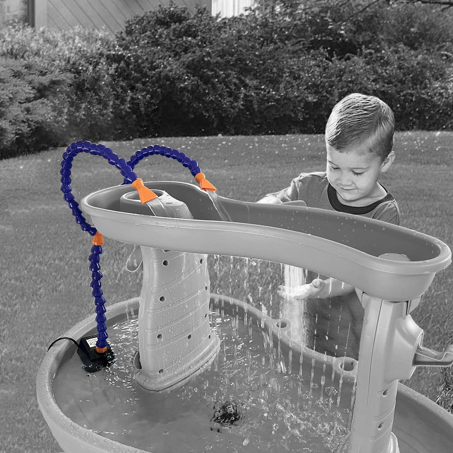 Aacabo Two Way Water Table Pump,Water Table Pump,Kids Water Table Accessories,Fun Summer Outdoor Water Game Toys For Kids