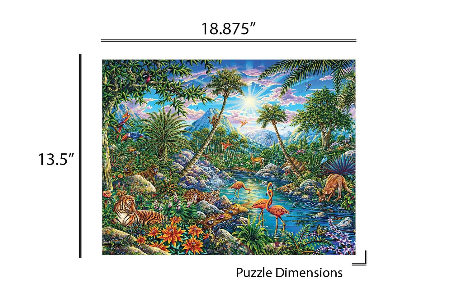 Springbok'S 100 Piece Children'S Jigsaw Puzzle Discovery Island - Made In Usa