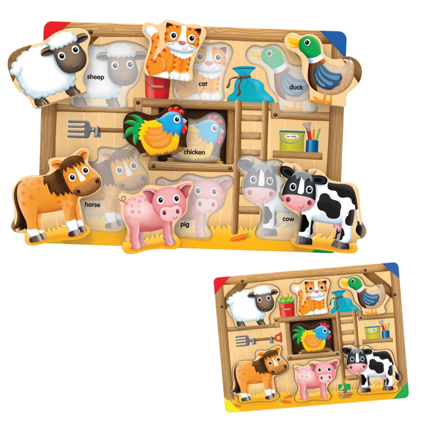 The Learning Journey: My First Lift & Learn - On The Farm - Early Active Puzzle Intellectual Development - Boys & Girls Puzzle P