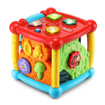 VTech Busy Learners Activity Cube - Multicolor, Standard Packaging, Engaging Educational Toy for Infants and Toddlers
