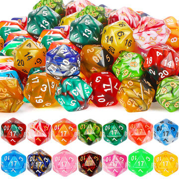 Skylety 200 Pieces Polyhedral Dice Sets with Black Pouch Compatible with RPG MTG Tabletop Role Playing Table Games Multi Colored