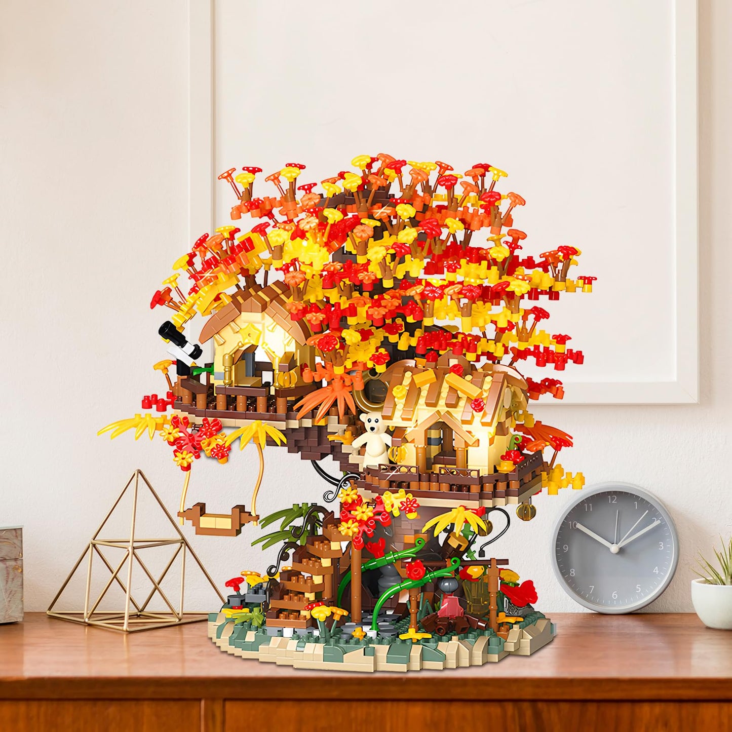HJPLPXH Cherry Blossom Bonsai Tree Building Blocks Set, 2725 Pieces, Micro Mini Architecture Kit for Adults and Kids, 1:24 Scale, Plastic