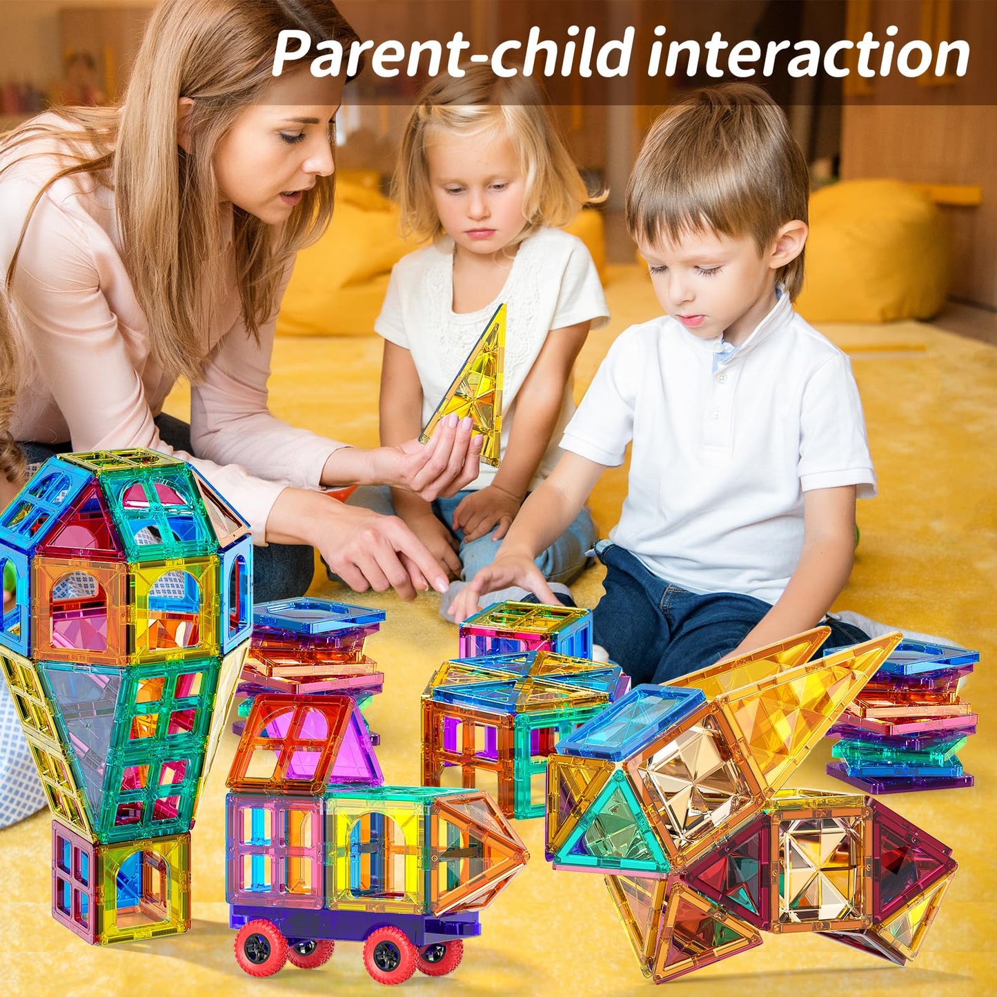Temi Magnet Tiles, Magnet Building Toy, Magnets Building Set, Learning And Education Toys Christmas Toy Gifts For Ages 3 4 5 6 7 8+ Year Old Toddler Kids Boys And Girls (Magnet Tiles-150Pcs)