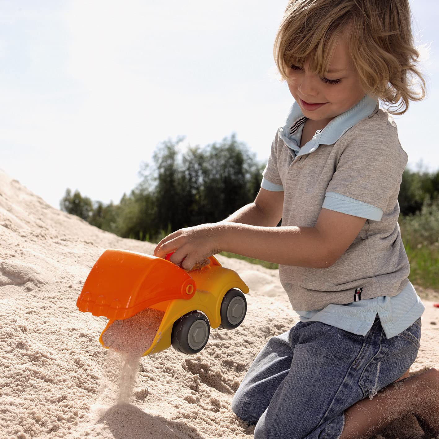 Haba Sand Play Shovel Excavator, Ultimate Beach Toys For Toddlers Age 18 Months+ Toy Trucks, Construction Toys & Sand Box Toys