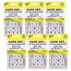 Whole Number Dice Set, 8 Per Pack, 6 Packs