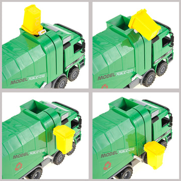 14 Large Garbage Truck Toy Big Construction Vehicle Toy Friction Powered Oversized Pretend Toy Gifts Toy for Toddlers Boy Toy