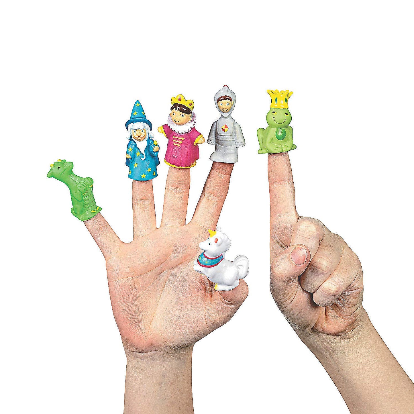 Fairy Tale Finger Puppet Party Favors (24 Assorted Characters) Kings, Knights, Wizards