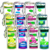 12 Pcs Liquid Motion Bubbler Keychains Colorful Bubbler Sensory Toys Liquid Timers Key Chain Fidget Keychain Stress Relief Gifts Calming Toys Party Favors Bag Pendant 4 Styles (Vibrant Color)