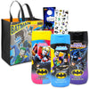 Ultimate Batman Bathroom Set - Bundle with Justice League Shampoo, Body Wash, Bubble Bath, Tote Bag, Stickers, More | Batman Bat