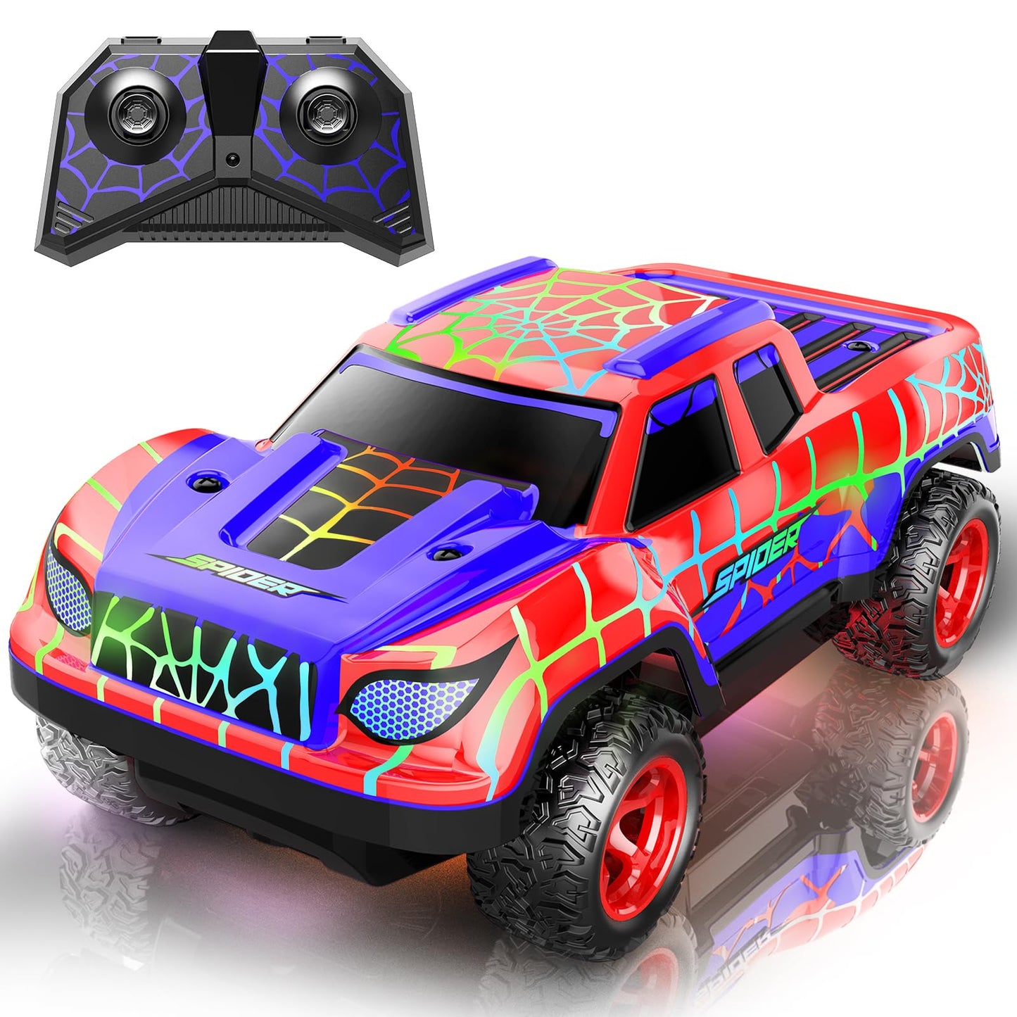 MIXSHAKE Remote Control Car for Boys 4-7, Mini RC Racing Cars for Kids Ages 3 and up, 2.4Ghz Beginners RC Cars with Cool Light a