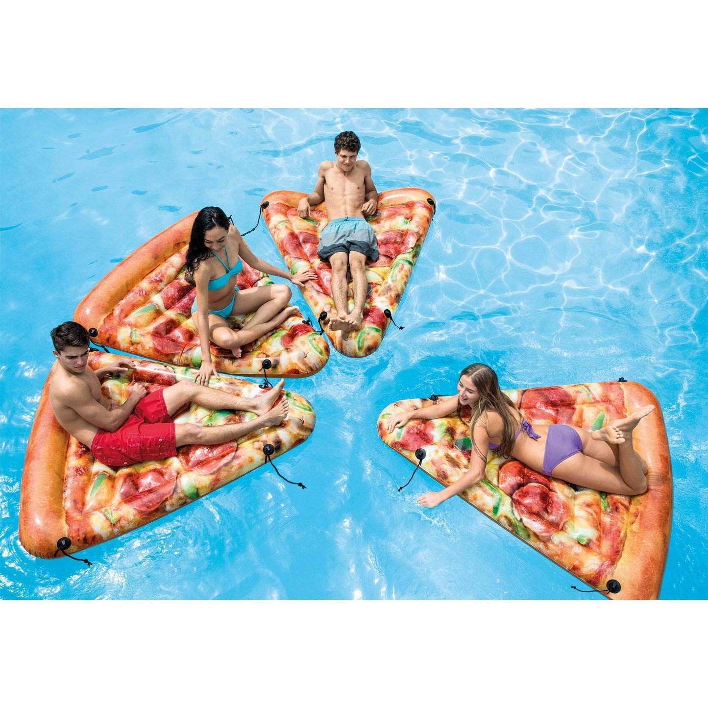 Intex Giant Inflatable Pizza Slice Float Mat For Lake, Beach, Or Swimming Pool