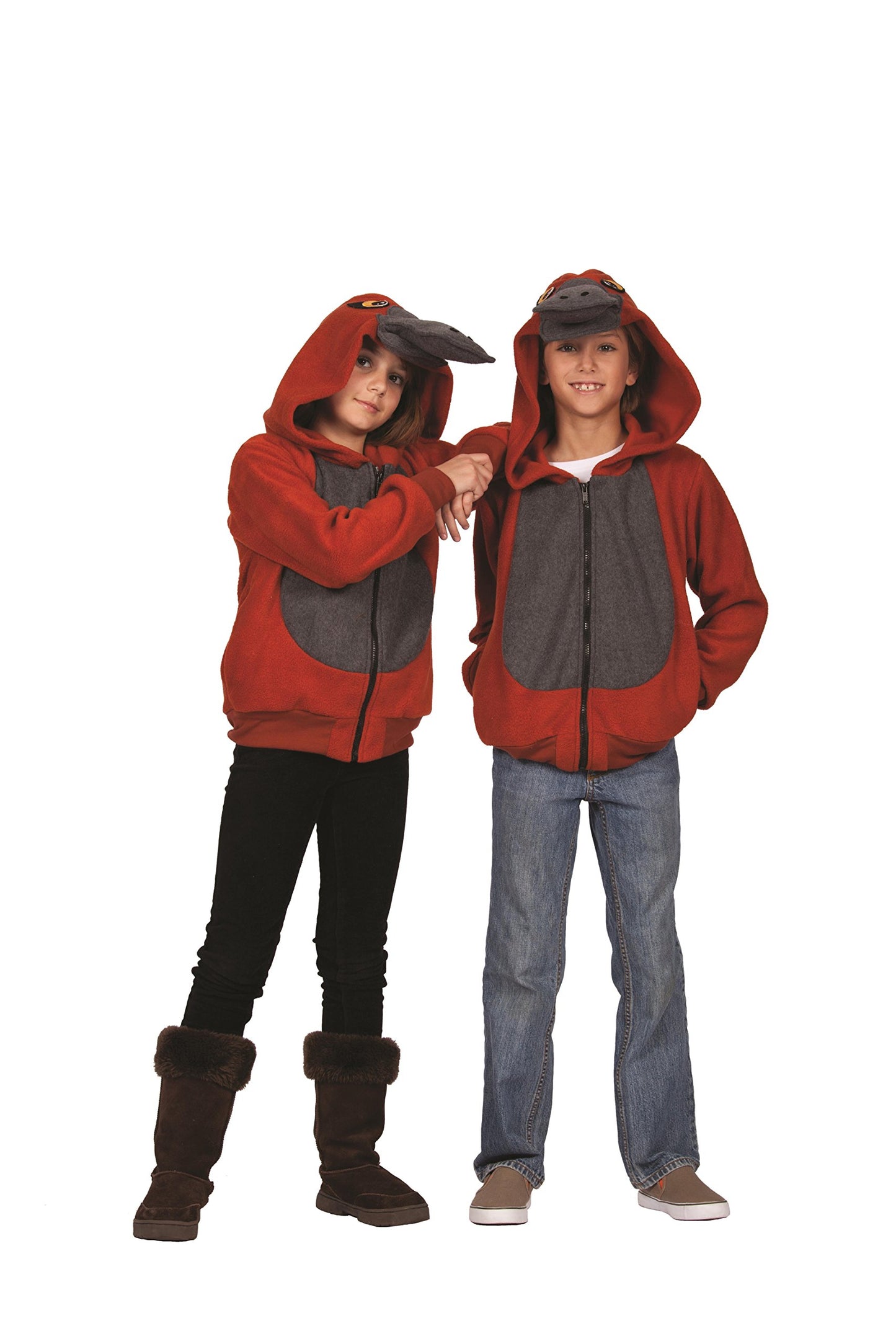 RG Costumes Patty Platypus Hoodie Costume, Rust/Gray, Small