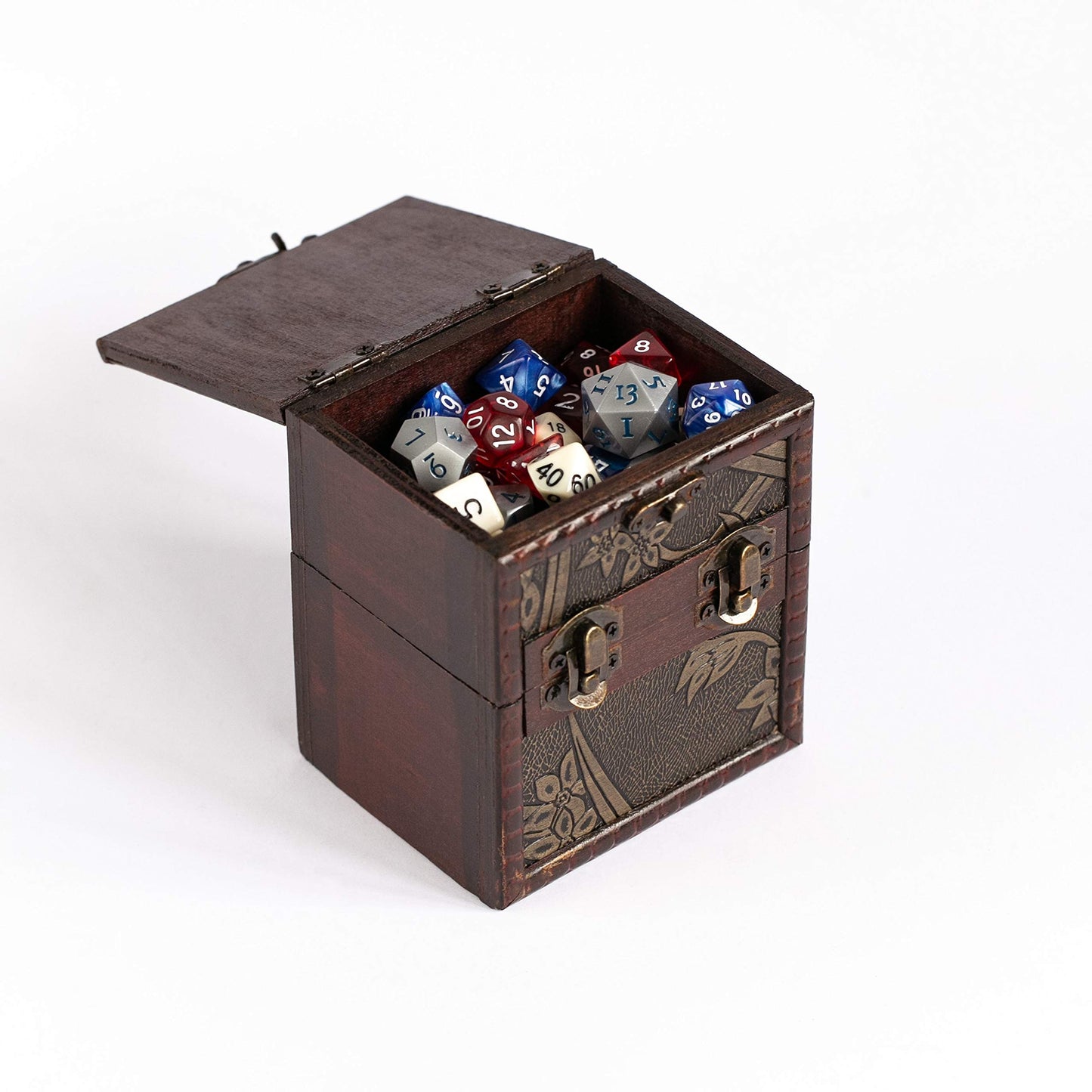 Kakapopotcg Elven Vault (Growth) Wood Deck And Counter Box Protector Sleeve Storage Trading Cards Tcg Mtg Magic Fab Ygo Edh Commander Box Fab Tcg Ptcg Dice Box Dnd Spell Box