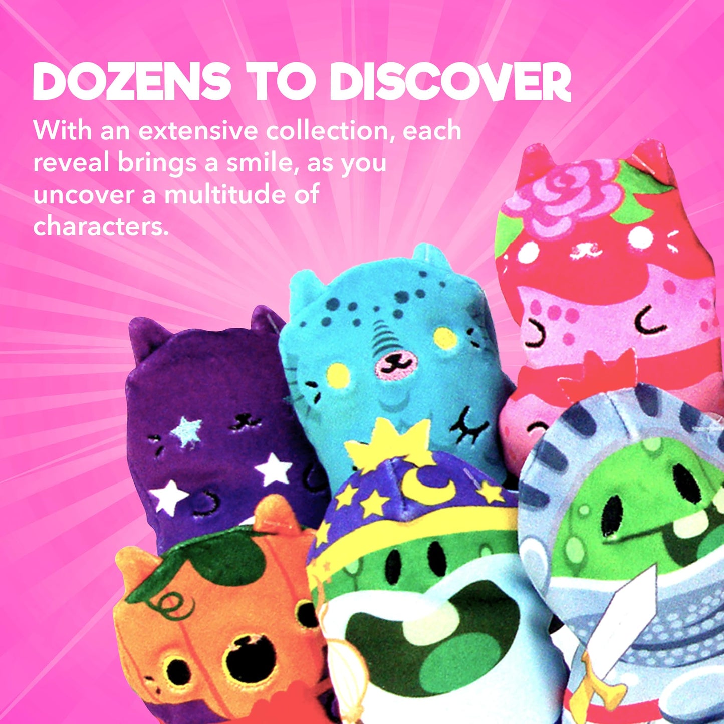 Cats Vs Pickles 2Pk Mystery Bags Bean Filled Plushies | Stocking Stuffers | Blind Bags For Girls And For Boys | Surprise Bean Collectibles | Sensory Friendly Mystery Bag For Kids & Adults | 2-Pack