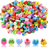 Junebrushs 150 Pieces Mini Erasers For Kids Bulk, Novelty Animal Erasers,Pencil Erasers Assortment, Cute Small Erasers For Students Homework School Classroom Rewards Prizes Party Favors