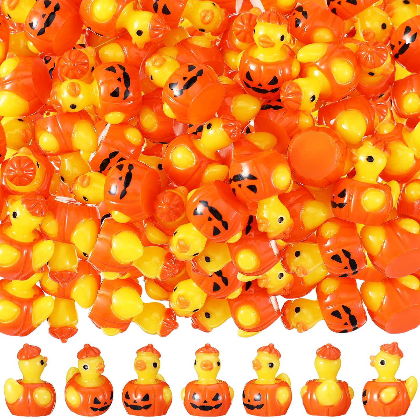 VioraWhite 50 Pcs Themed Ducks Mini Resin Ducks Figures Tiny Resin Figures Party Favors Party Decorations for Crafts Making DIY