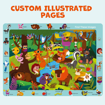 Benben Preschool Learning Activities, 28 Pages, Search And Find Books, Busy Book Travel Game For Road Trip, Kindergarten Educational Toys, Birthday Gift For Kids Toddlers Ages 3 4 5 6