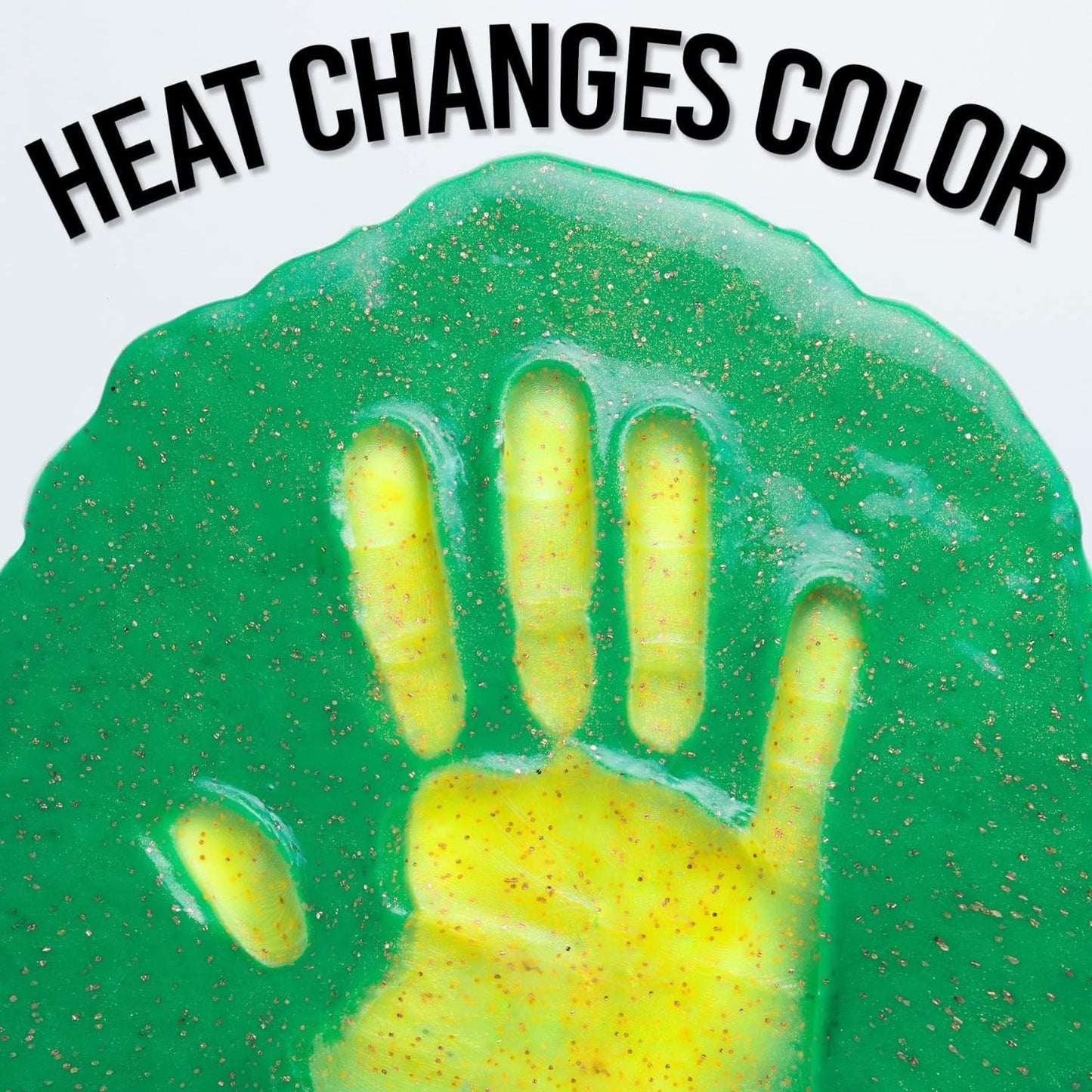 Crazy Aaron'S Color Changing Putty - 4' Magic Dragon Hypercolor - Green And Yellow Color Changing Putty, Never Dries Out