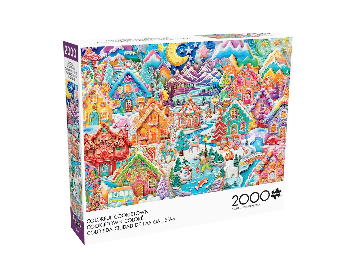 Buffalo Games - Whirly Twirly Studio - Colorful Cookietown - 2000 Piece Jigsaw Puzzle For Adults -Challenging Puzzle Perfect For