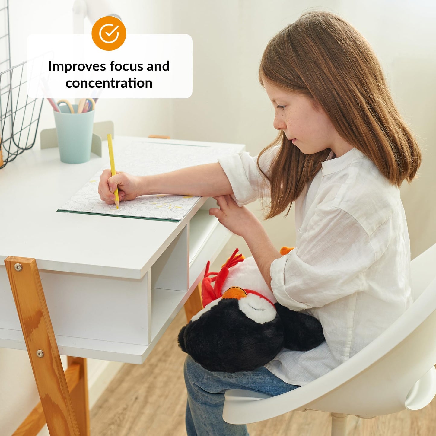 Odoxia Weighted Animals For Anxiety 3.1Lb Penguin | Stuffed Weighted Plush For Kids, Adults | Weighted Stuffed Animals | Weighted Plushies | Weighted Stuffed Plush | Weighted Plushie