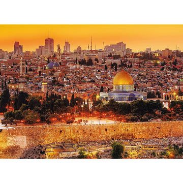 Trefl The Roofs Of Jerusalem 3000 Piece Jigsaw Puzzle Red 46''X33'' Print, Diy Puzzle, Creative Fun, Classic Puzzle For Adults A