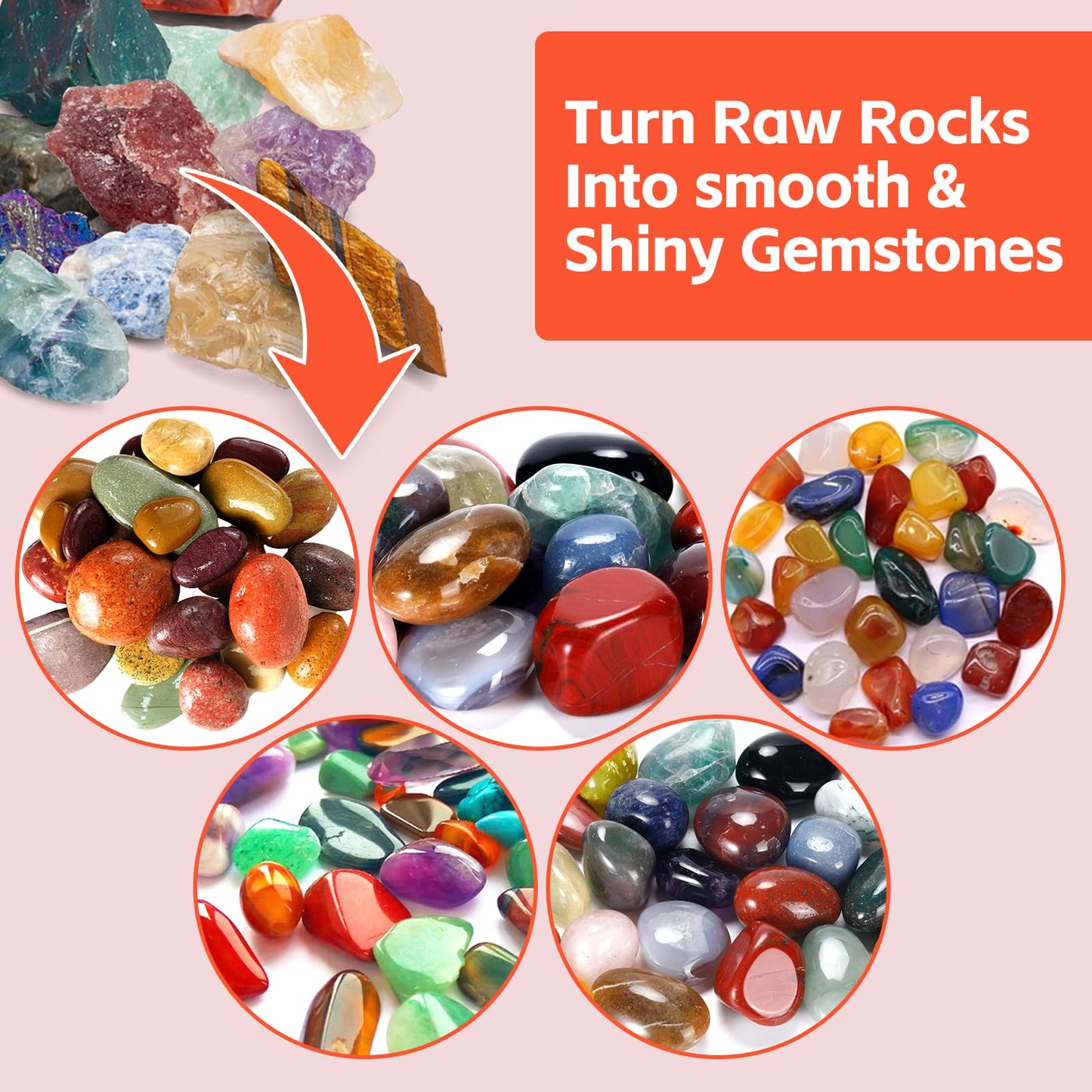 Leegol Electric 3 Pack Rock Tumbler Replacement Synchronous Belt Timing Belt Size: Dia 32 X 5 Mm